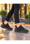 Waterproof Unisex Sneakers with Heel Pads - Black Red - 8