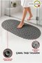 Suction-Cup Bathroom Shower and Tub Non-Slip Mat - 34 x 68 cm - Gray M-130