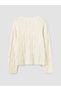 Shining Store's Sparkling Selections: Women's Knitted Sweater with Braided Details - 8
