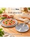 2-piece perforated pizza baking mat set - 17 and 23 cm round pizza lahmacun tray - 3