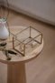 15x10x8 cm Glass Jewelry Box with Lid, Brass Gold Ring and Jewelry Box, Engagement - 2