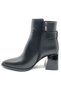 Sazreen Genuine Leather Orthopedic Heeled Women's Boots Black - 4