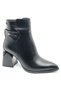 Sazreen Genuine Leather Orthopedic Heeled Women's Boots Black - 3