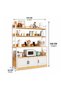 Multi-Layer Kitchen Storage Shelf with Microwave Stand & 3-Door Cabinet - 2