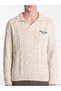 Sparkling Choices by Shining Store Men's Knitwear Sweater with Turn-Down Roba Collar Embroidery - 5