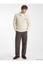 Sparkling Choices by Shining Store Men's Knitwear Sweater with Turn-Down Roba Collar Embroidery - 4