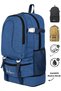 50+10L Waterproof, Packable, Hiking, Camping, Travel, Outdoor, Backpack - with Laptop Compartment, Orthopedic Back, Shoulder Support, Multi-Compartment Large Backpack - Black, Navy Blue, Cream.
