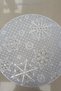 Set of 2 Snowflake-Patterned Placemats – Table Decor Placemats, New Year’s Decoration, 35x35 – New Year’s Table - 4