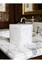 Lal Pamukluk Square-Shaped Countertop Resin Product with a Natural Textured Finish, White - 4