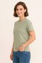 WOMEN'S BASIC Crew Neck Jersey Jersey Fabric - 3
