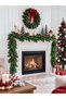 New Year's Thick Christmas Tree Garland, 230 cm, with Branches - 3
