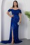Sweetheart Neckline Front Gathered Sequin Dress 41066 - 4