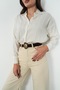 Antique Buckle Suede Belt Trouser Belt Dress Belt Shirt Belt Coat Belt - 4