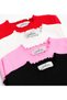 Girls' Corded Fabric Knit Long-Sleeve Bodysuit (Pack of 4) - 3