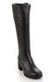 Ayakdaş 021-1 Stretch Genuine Leather Women's Boots Black - 2