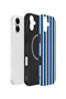 iPhone 16 Plus Vorian MagSafe Double-Layered Case, Navy Riviera Stripe - 3