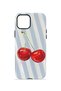 iPhone 14 Plus Vorian MagSafe Double-Layered Case, Cherry Blue Stripe - 4
