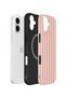 iPhone 16 Vorian MagSafe Double-Layered Case, Pink Lemon Pinstripe - 3