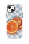 iPhone 15 Plus Vorian MagSafe Double-Layered Case - Orange Press Collage