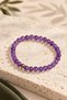 Certified Amethyst 6 mm Natural Stone Bracelet
