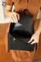 Original Women's Luxury Exclusive Trendy Design Multi-Compartment Spacious Adjustable Strap Comfort Model 3-Compartment Stylish Backpack for School, College, Shopping, Work, Office, and Everyday Use - Black - 6