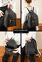 Original Women's Luxury Exclusive Trendy Design Multi-Compartment Spacious Adjustable Strap Comfort Model 3-Compartment Stylish Backpack for School, College, Shopping, Work, Office, and Everyday Use - Black - 2