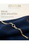 Women's Bracelet: Gold-Toned Chain-Geometric Patterned Modern Premium Series