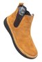 Genuine Leather Women's Chelsea Boots with Fur-Trimmed Design - 3