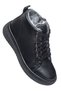 Genuine Leather Women's Zip-Up Fur-Trimmed Boots - 7