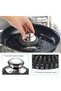 Stainless Steel Wire Brushes, Rust-Resistant Kitchen Scrubber, 4 Replacement Pads, 2-Pack - 2