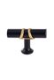 Esin Black Gold Button Handle Luxury Country Kitchen Furniture Cabinet Drawer Handle - 4