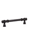Şehzade Black 128 mm Handle—Luxury Country Kitchen Cabinet Drawer Handle