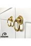 Rustic Pendulum Gold Button Handle Luxury Country Kitchen Furniture Cabinet Drawer Handle - 4