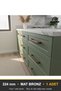 Marsel Matte Bronze 224 mm Handle—Luxury Country Kitchen Cabinet and Drawer Handle - 7