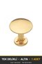 Minimantar Gold Button Handle—Luxury Country Kitchen Cabinet and Drawer Handle
