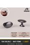 Space Matte Smoked Button Handle Luxury Country Kitchen Furniture Cabinet Drawer Handle 25 mm Diameter - 3