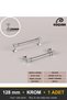 Zümra Chrome 128 mm Handle—Luxury Country Kitchen Cabinet and Drawer Handle - 3
