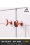 Vera Matte Rose Button Handle Luxury Country Kitchen Furniture Cabinet Drawer Handle 25 mm Diameter - 7