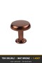 Vera Matte Bronze Button Handle Luxury Country Kitchen Furniture Cabinet Drawer Handle 25 mm Diameter - 3