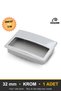 Recessed Chrome 32 mm Handle Luxury Country Kitchen Furniture Cabinet Drawer Handle - 3