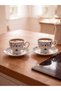 Sparkling Selections from Shining Store: Set of 2 Flower-Embellished Coffee Cups - 2