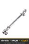 Şehzade Chrome 160 mm Handle—Luxury Country Kitchen Cabinet and Drawer Handle