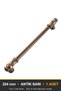 Şehzade Antique Yellow 224 mm Handle - Luxury Country Kitchen Cabinet and Drawer Handle