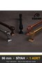 Zümra Black 96 mm Handle—Luxury Country-Style Kitchen Cabinet and Drawer Handle - 8