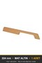 Ayla Modal Furniture Handle, 224 mm, Matte Gold, Kitchen Cabinet and Drawer Handle