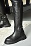 R312401309 Black Thick Soled Women's Boots