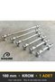 Şehzade Chrome 160 mm Handle—Luxury Country Kitchen Cabinet and Drawer Handle - 8