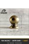Misket Antique Yellow Button Handle Luxury Country Kitchen Furniture Cabinet Drawer Handle 22 mm Diameter - 3
