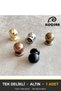 Pearl Gold Button Handle—Luxury Country Kitchen Cabinet Drawer Handle, 22 mm Diameter - 7