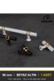 Esin White Gold 96 mm Handle Luxury Country Kitchen Furniture Cabinet Drawer Handle - 8